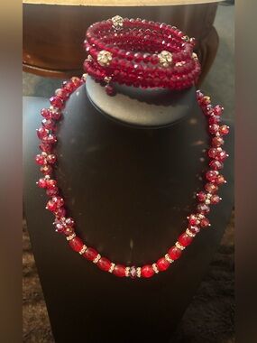 Necklace & Coil Bracelet Set